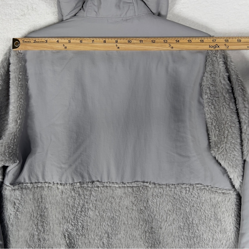 Patagonia Shelled Retro-X Snap Pullover Fleece Women's Large Gray Hoodie Outdoor - Picture 10 of 11